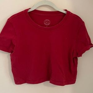 RED URBAN OUTFITTERS TOP
